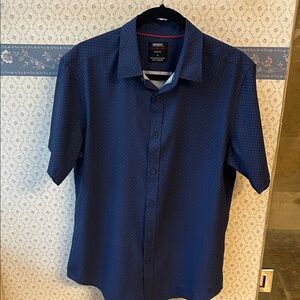 Men's Short Sleeve Navy Blue Shirt by Marni